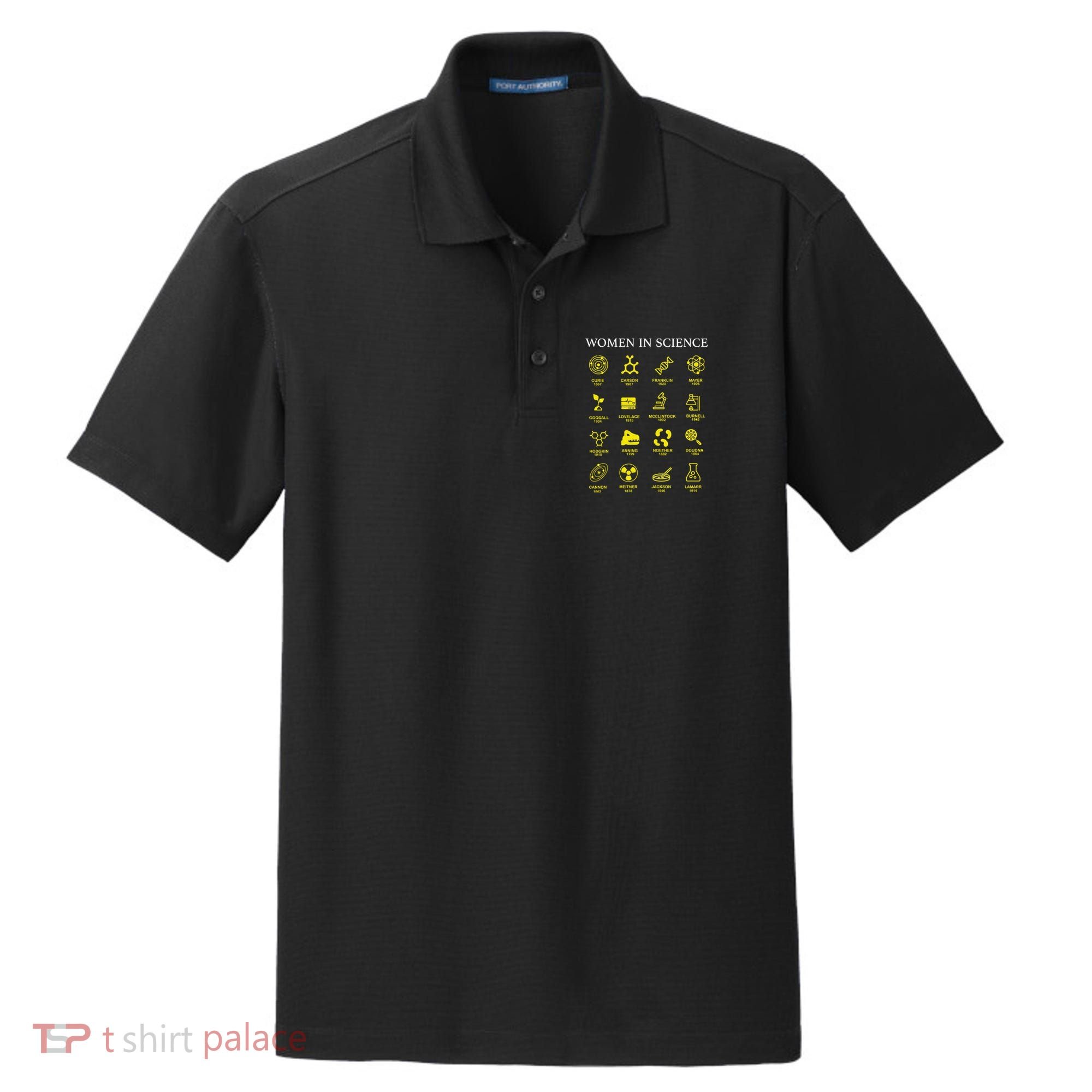 Women In Science Feminist Dry Zone Grid Polo