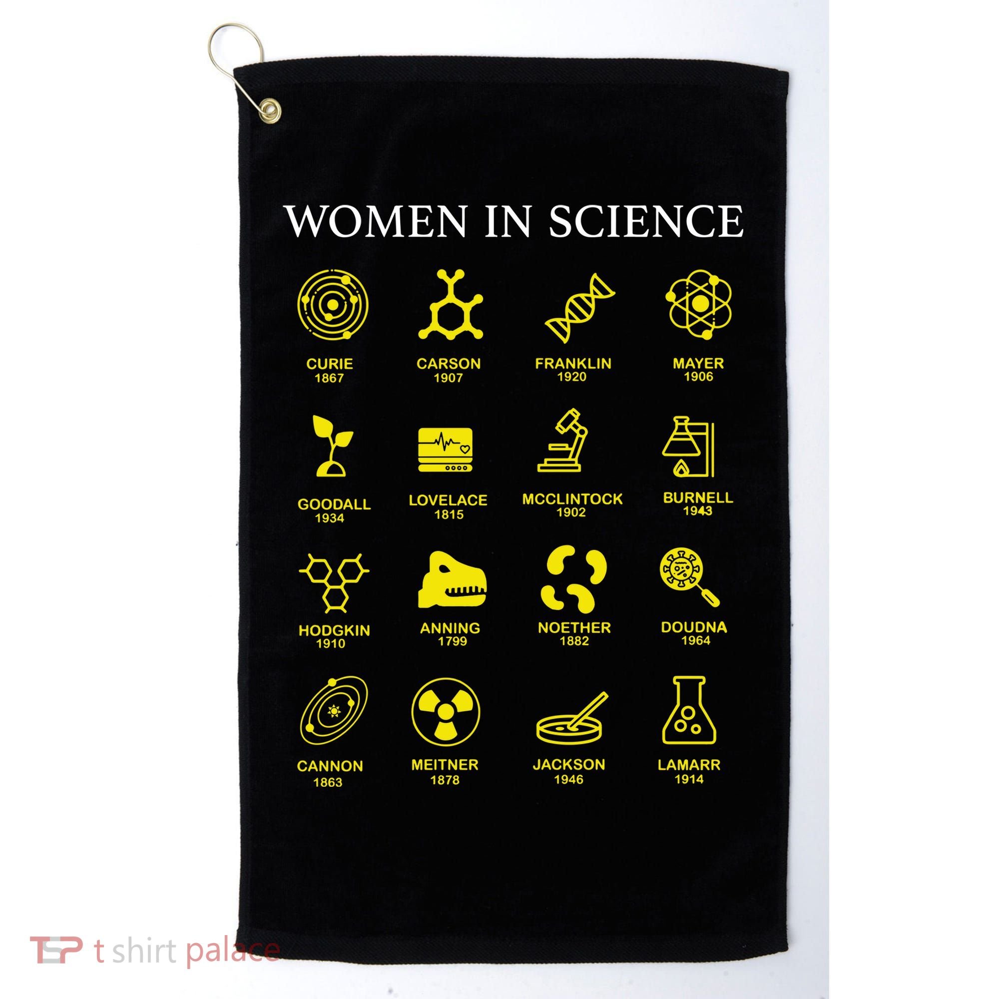 Women In Science Feminist Golf Towel