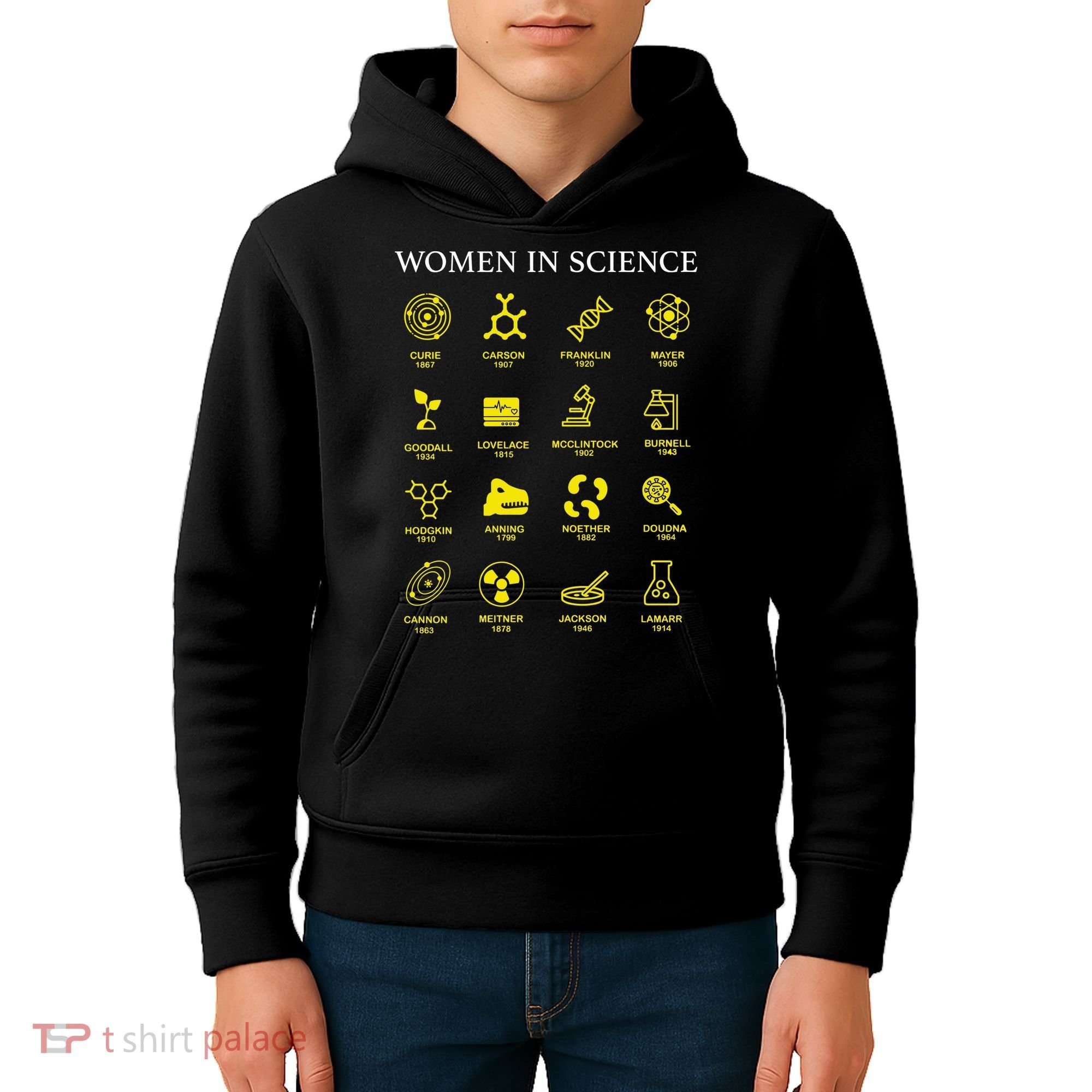 Women In Science Feminist Kids Hoodie