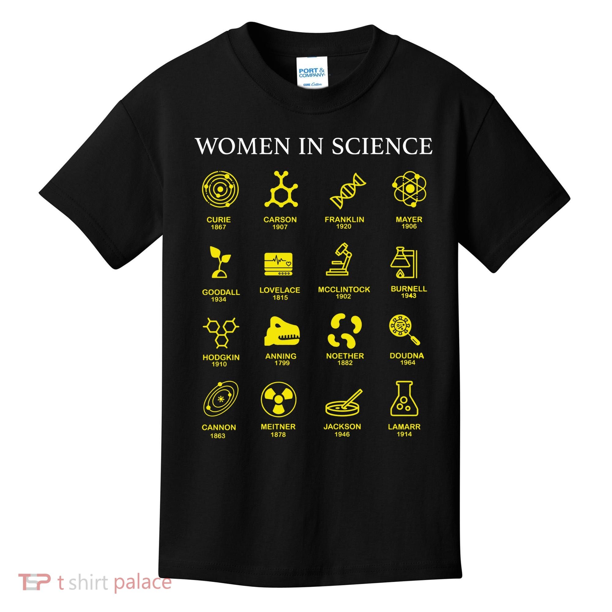 Women In Science Feminist Kids T-Shirt