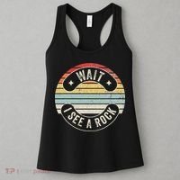 Wait I See A Rock Retro Sunset Style Geological Women's Tank Top thumb 3