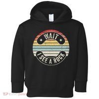 Wait I See A Rock Retro Sunset Style Geological Toddler Hoodie thumb 0
