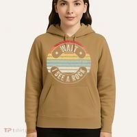 Wait I See A Rock Retro Sunset Style Geological Hoodie thumb 5