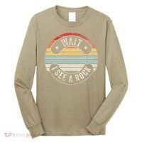 Wait I See A Rock Retro Sunset Style Geological Long Sleeve Shirt thumb 0