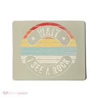Wait I See A Rock Retro Sunset Style Geological Mousepad thumb 0