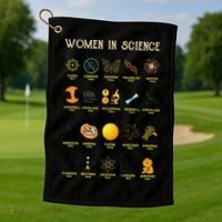 Women In Science Golf Towel thumb 1