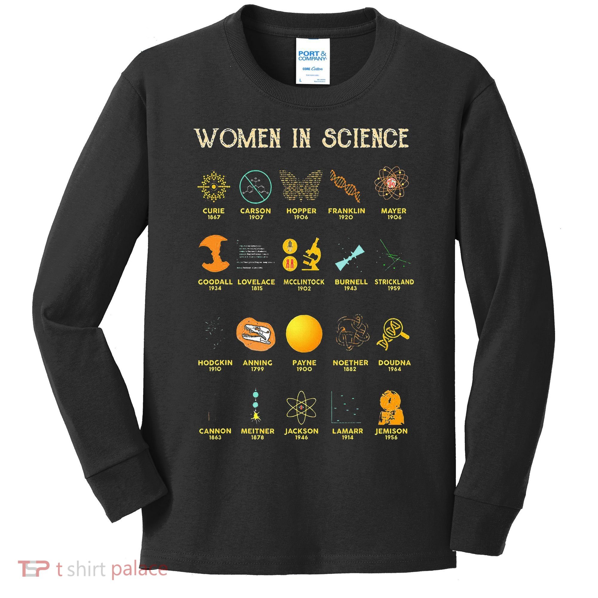 Women In Science Kids Long Sleeve Shirt