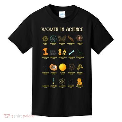 Women In Science Kids T-Shirt