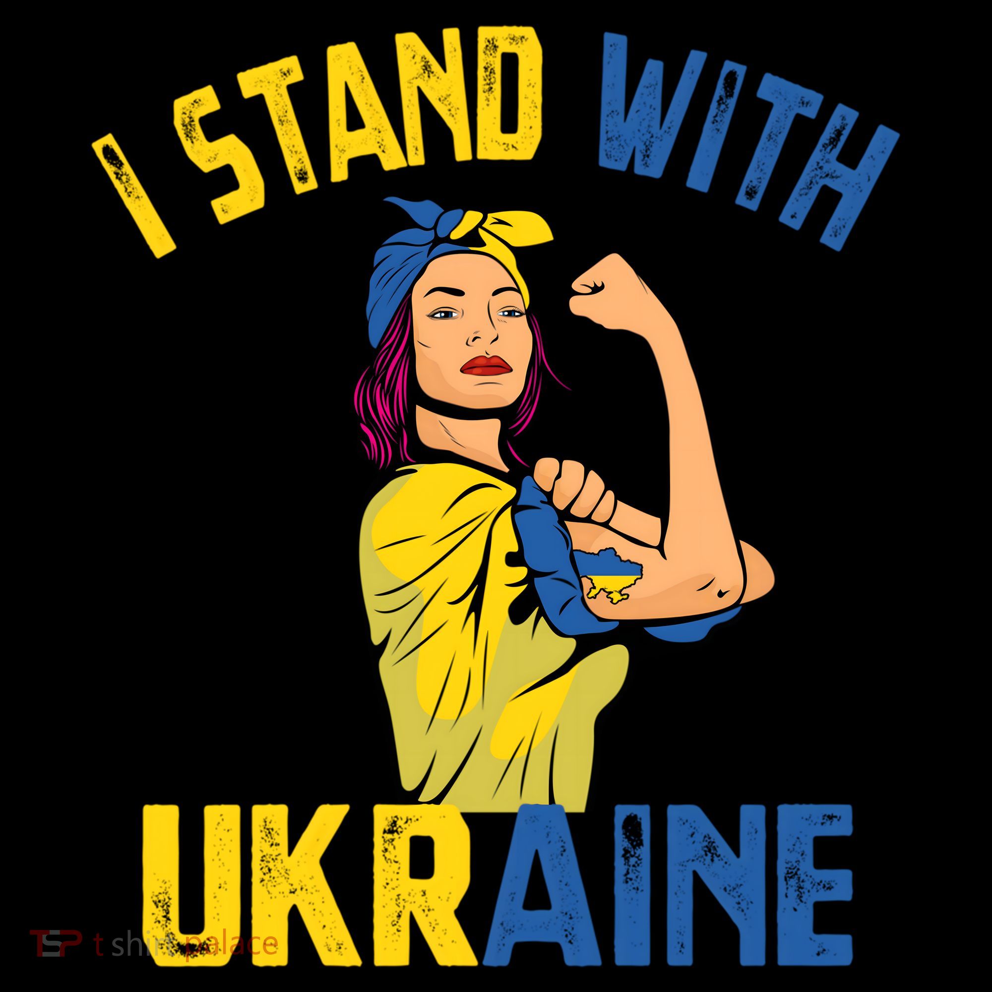 Wo I Stand With Ukrain Support Ukraine Flag Cute Gift Women's Hoodie