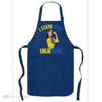 Wo I Stand With Ukrain Support Ukraine Flag Cute Gift Apron thumb 0