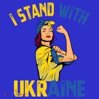 Wo I Stand With Ukrain Support Ukraine Flag Cute Gift Mousepad thumb 1