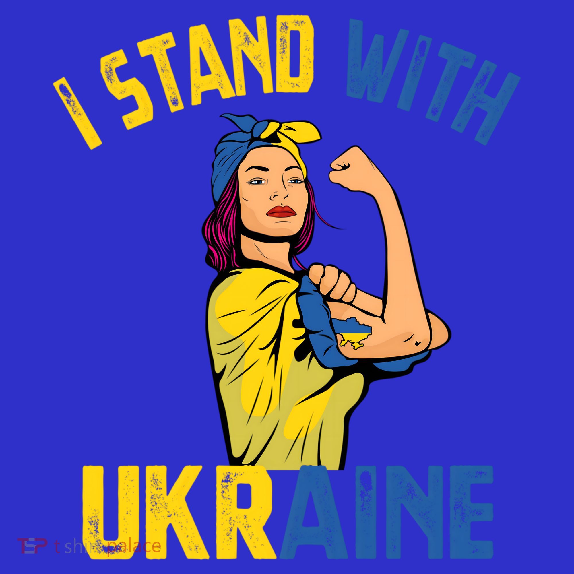 Wo I Stand With Ukrain Support Ukraine Flag Cute Gift Mousepad