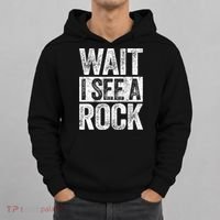 Wait I See A Rock Funny Geologist Gift Hoodie thumb 0