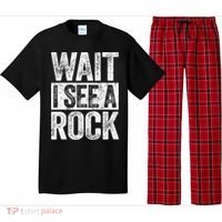 Wait I See A Rock Funny Geologist Gift Pajama Set thumb 0