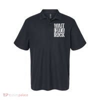 Wait I See A Rock Funny Geologist Gift Polo thumb 0