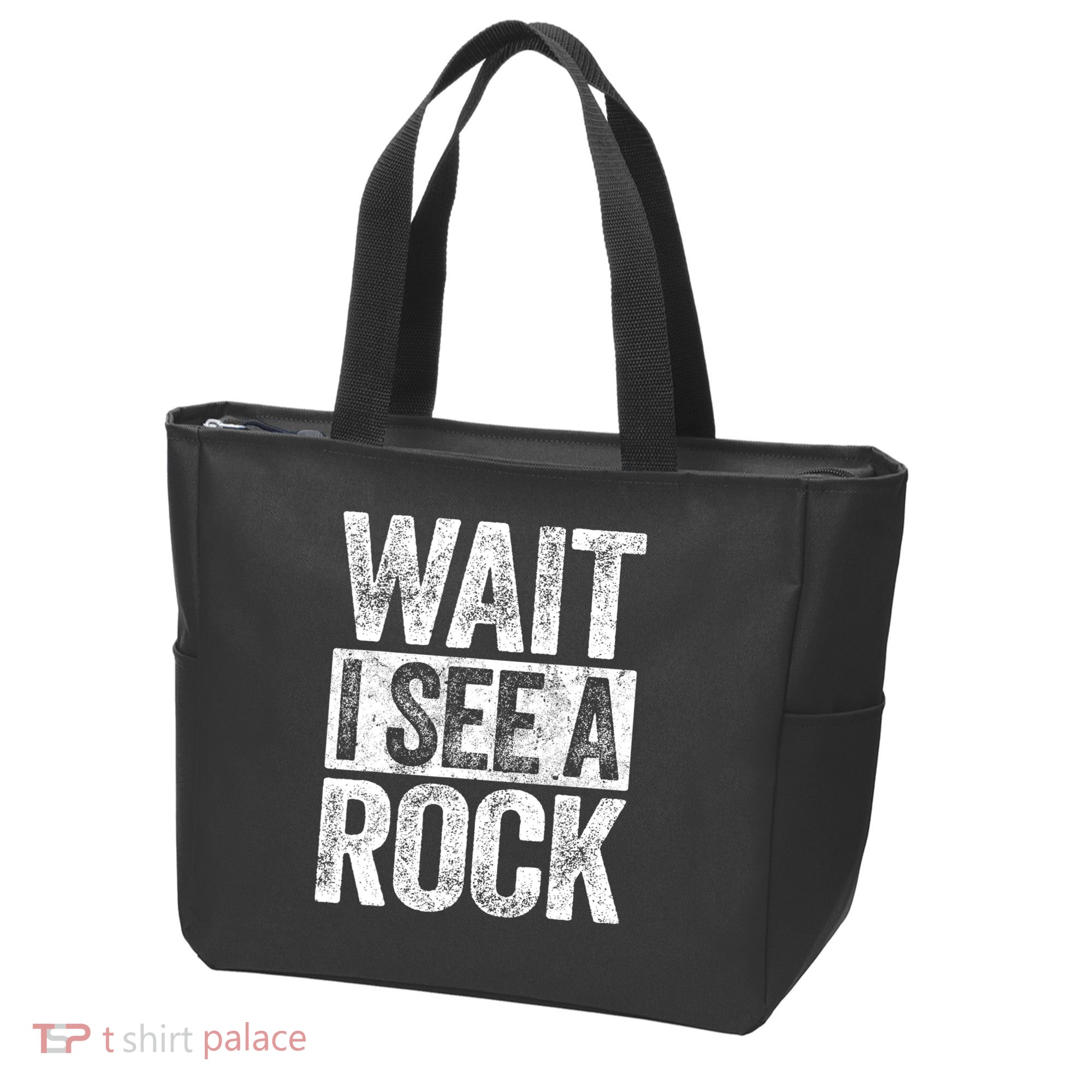 Wait I See A Rock Funny Geologist Gift Tote Bag