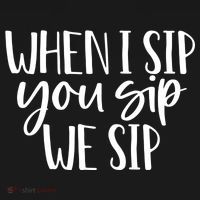 When I Sip You Sip We Sip Funny Bachelorette Bridal Party Gift Women's Hoodie thumb 2