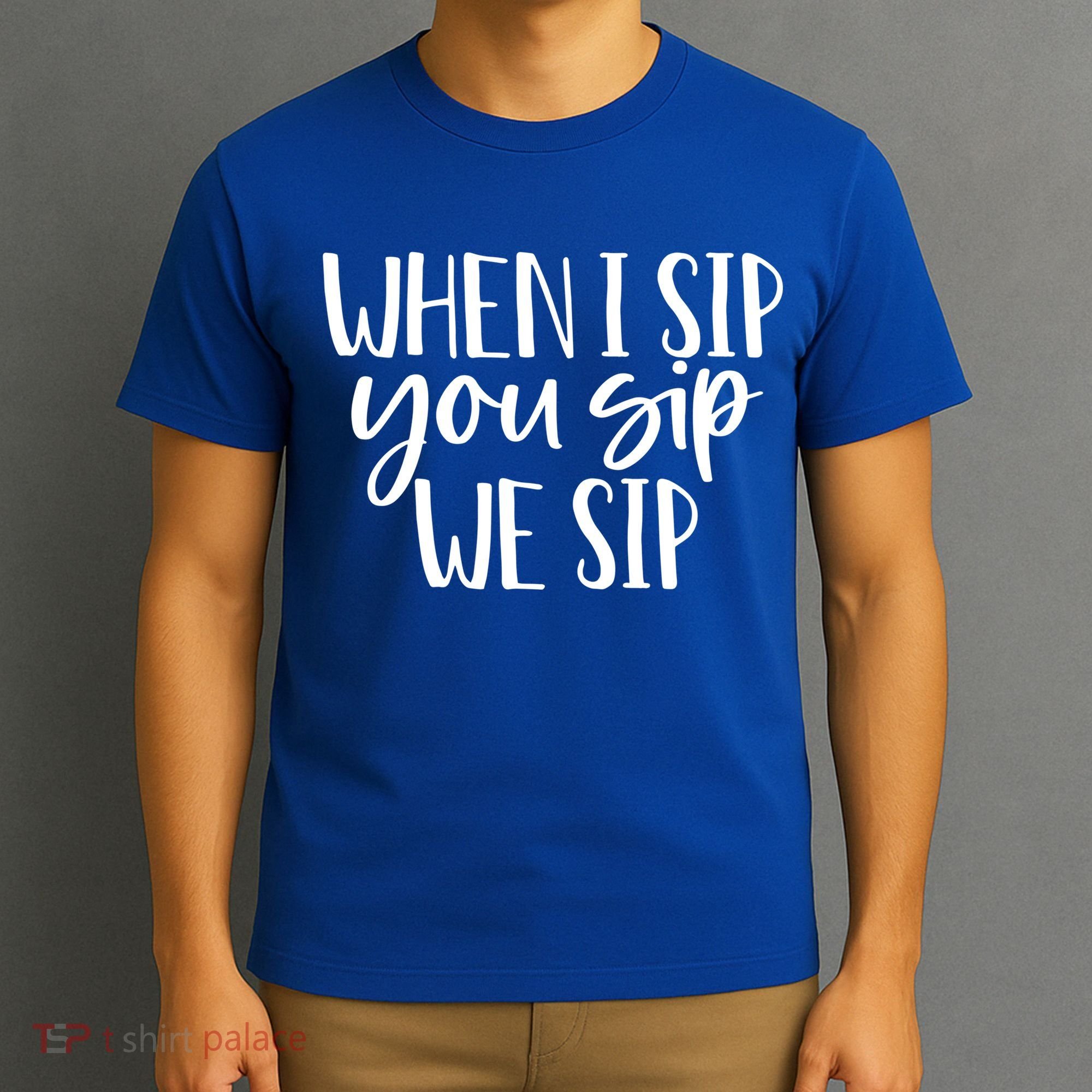 When I Sip You Sip We Sip Funny Bachelorette Bridal Party Gift T-Shirt
