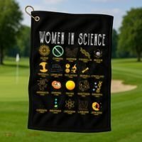 Women In Science Golf Towel thumb 1