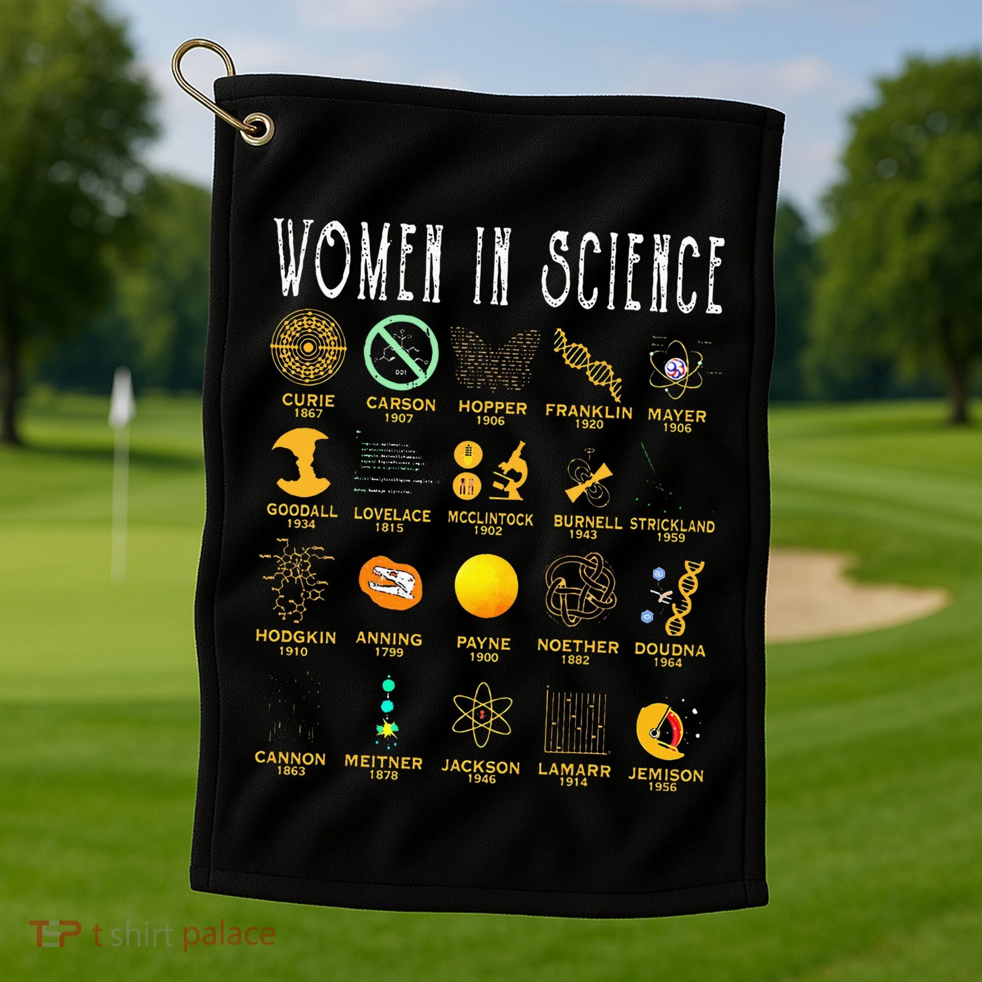 Women In Science Golf Towel
