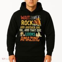 Wait I See A Rock Rock Collector Geode Hunter Geology Hoodie thumb 2