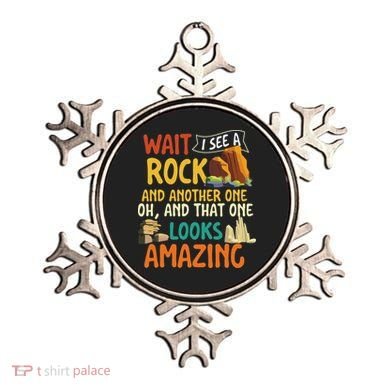 Wait I See A Rock Rock Collector Geode Hunter Geology Ornament