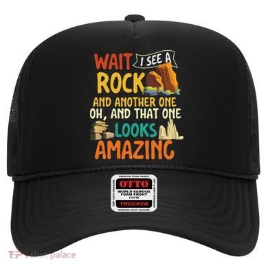 Wait I See A Rock Rock Collector Geode Hunter Geology Hat