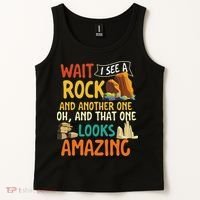 Wait I See A Rock Rock Collector Geode Hunter Geology Tank Top thumb 2