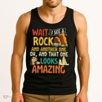 Wait I See A Rock Rock Collector Geode Hunter Geology Tank Top thumb 3