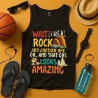 Wait I See A Rock Rock Collector Geode Hunter Geology Tank Top thumb 4
