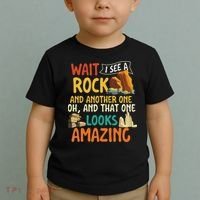 Wait I See A Rock Rock Collector Geode Hunter Geology Toddler T-Shirt thumb 2