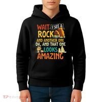 Wait I See A Rock Rock Collector Geode Hunter Geology Kids Hoodie thumb 4