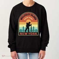 Wellesley Island State Park New York Retro Hiking Women's Sweatshirt thumb 0
