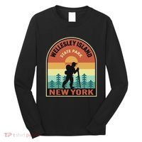 Wellesley Island State Park New York Retro Hiking Long Sleeve Shirt thumb 0