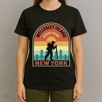 Wellesley Island State Park New York Retro Hiking T-Shirt thumb 4