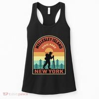 Wellesley Island State Park New York Retro Hiking Women's Tank Top thumb 0