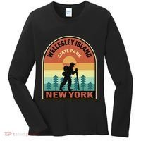 Wellesley Island State Park New York Retro Hiking Women's Long Sleeve Shirt thumb 0