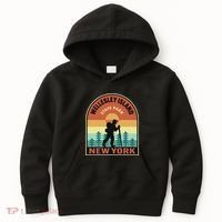Wellesley Island State Park New York Retro Hiking Kids Hoodie thumb 0