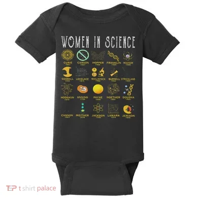 Women In Science Baby Bodysuit