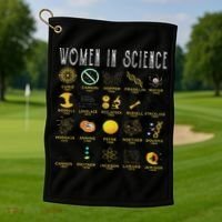 Women In Science Golf Towel thumb 1