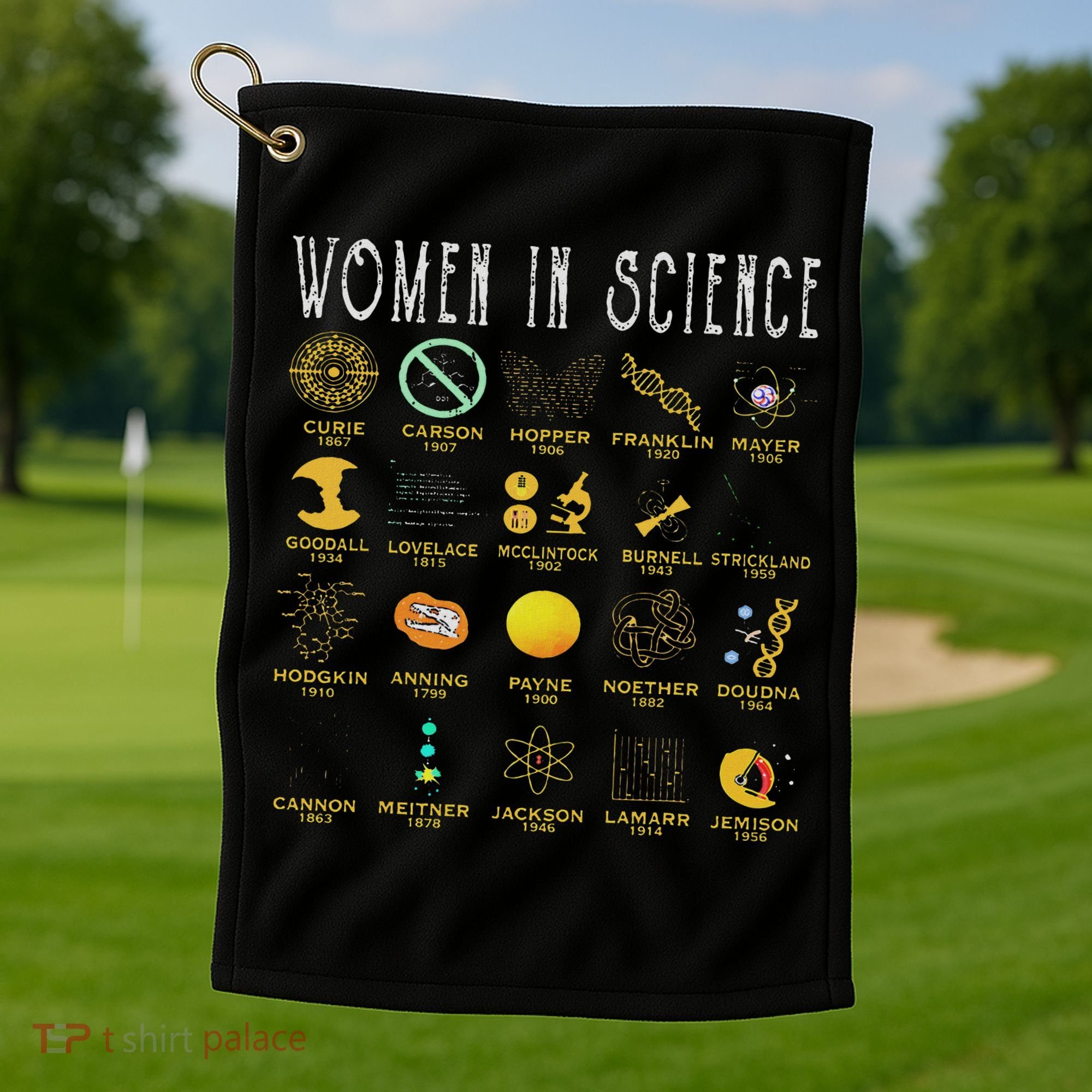 Women In Science Golf Towel