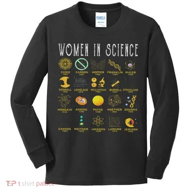 Women In Science Kids Long Sleeve Shirt