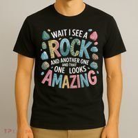 Wait I See A Rock Geologist Geology Teacher T-Shirt thumb 3