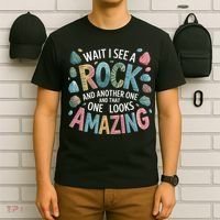 Wait I See A Rock Geologist Geology Teacher T-Shirt thumb 6