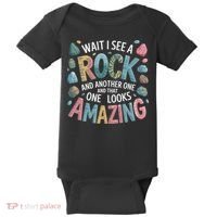 Wait I See A Rock Geologist Geology Teacher Baby Bodysuit thumb 0
