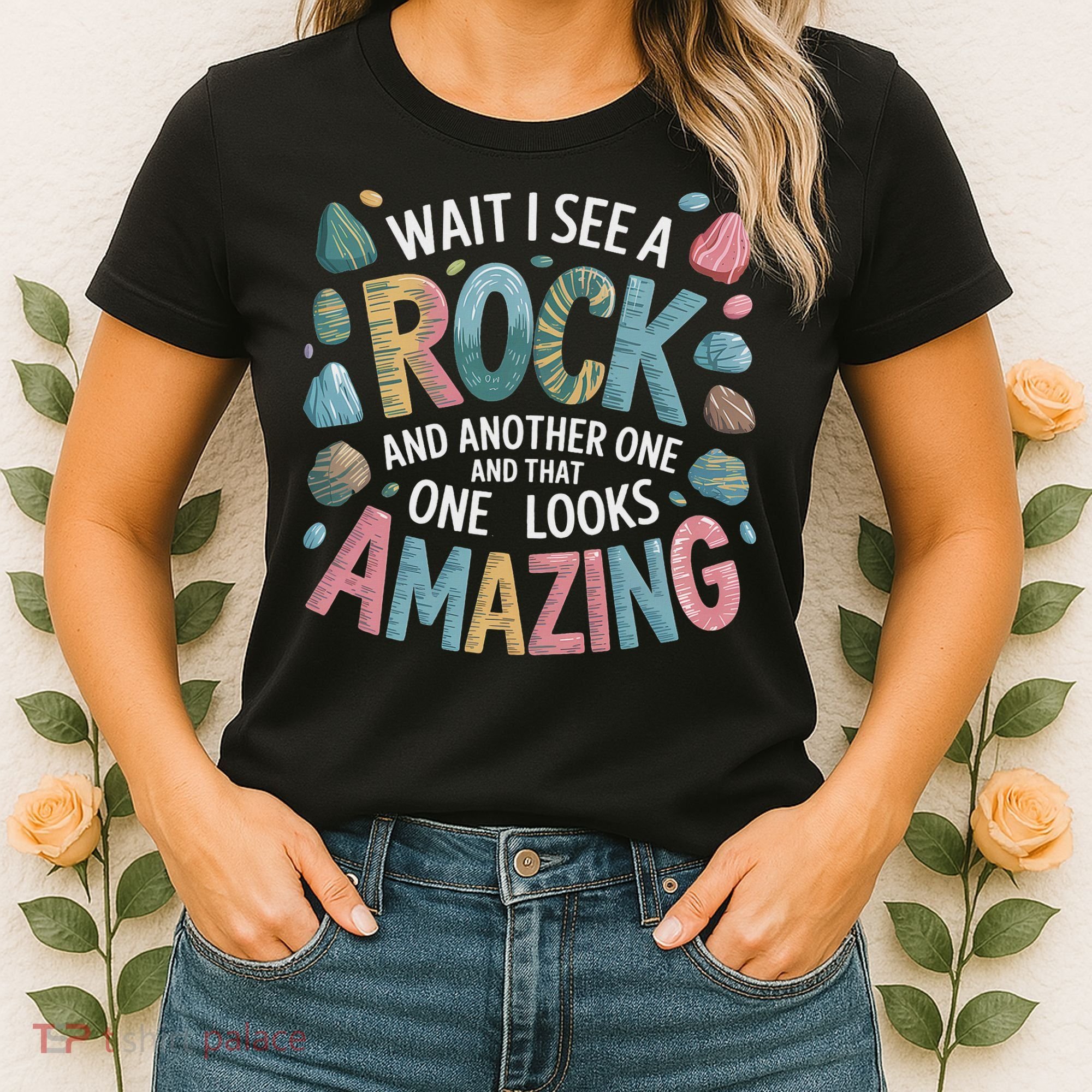 Wait I See A Rock Geologist Geology Teacher Women's T-Shirt