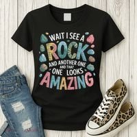 Wait I See A Rock Geologist Geology Teacher Women's T-Shirt thumb 3