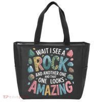 Wait I See A Rock Geologist Geology Teacher Tote Bag thumb 0