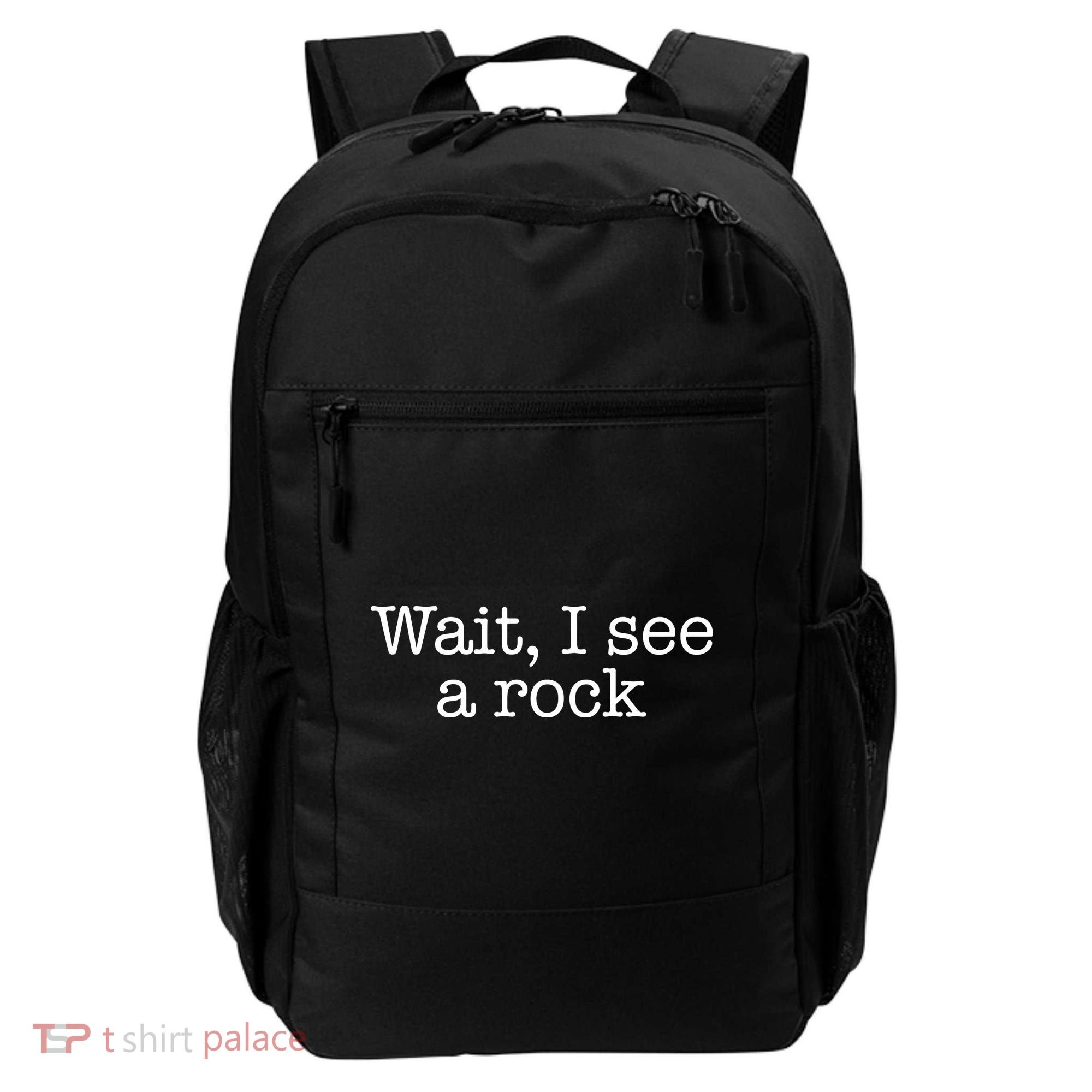 Wait I See A Rock Geology Teacher Backpack