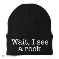 Wait I See A Rock Geology Teacher Beanie thumb 0